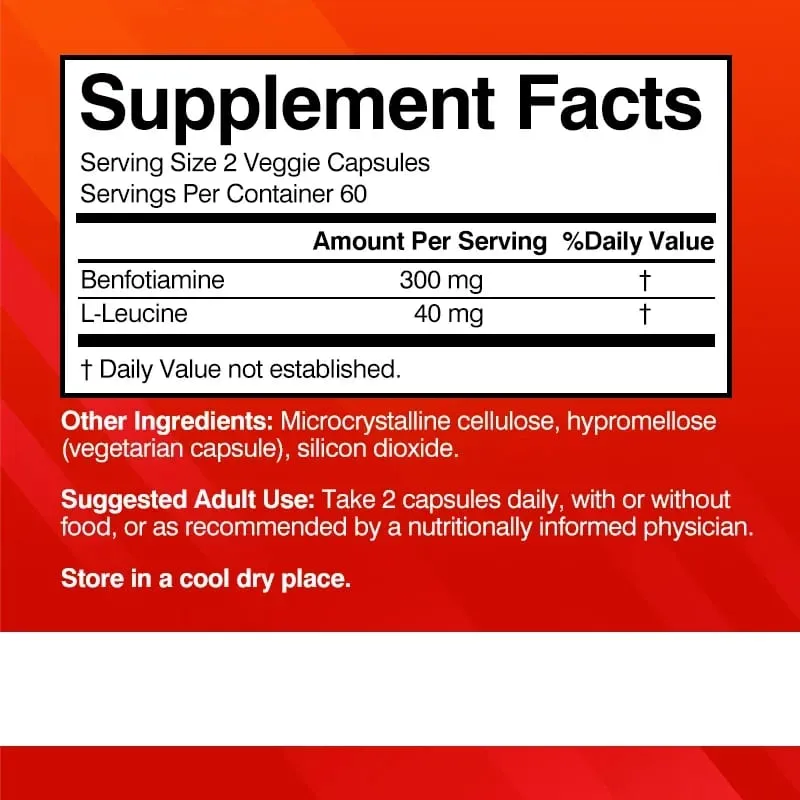 Benfotiamine - Helps Maintain Healthy Glucose Metabolism and Supports Nervous System HealthSupplements