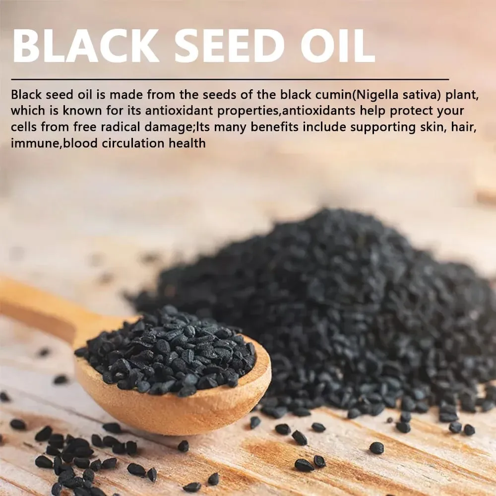 Black Seed Oil - Supports Immune Joint Digestive Hair Skin Health and Overall Health - Non-GMO Gluten Free Supplement — image 3