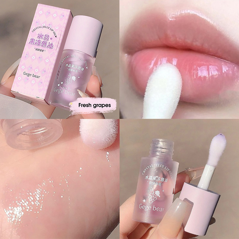 Crystal Jelly Lip Oil Moisturizing Lip Balm Moisturizes and reduces lip lines Lipstick for women — image 6