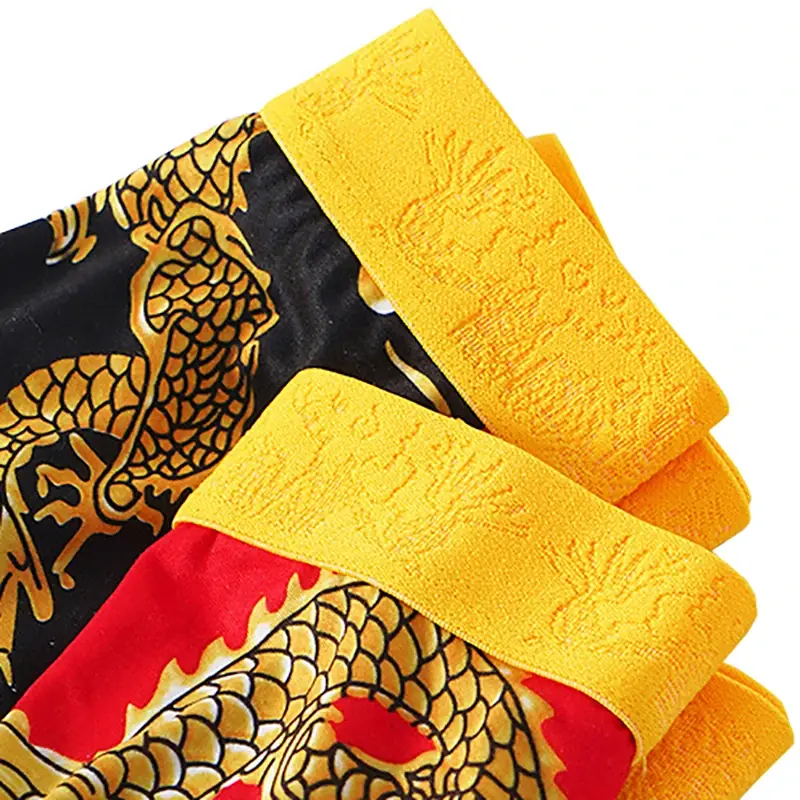 4pcs/set Men Underwear 3D Pattern Sexy Underpants U-shaped Convex Pouch Fashion Boys' Panties New Style Boxershorts Men — image 14