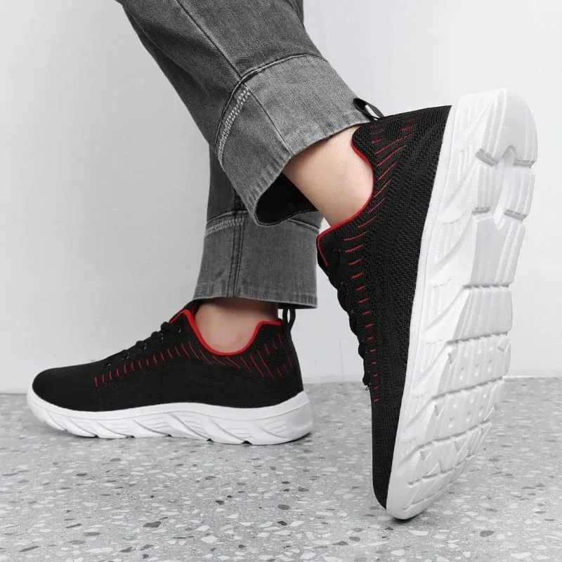 รองเท้าวิ่งผู้ชายผู้ชายรองเท้าผ้าใบแฟชั่นน้ำหนักเบา Trainers Breathable เดินรองเท้ากลางแจ้งสบายกีฬาสำหรับชาย