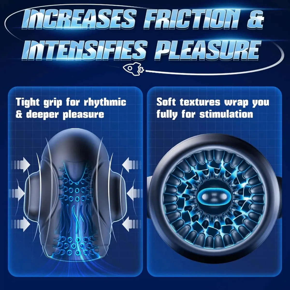 Male Masturbator Pennis Vibrator 10 Vibrating 3 Motors Stroker with App Control 360° Wrapping Sex Toy for Training for Men — image 5