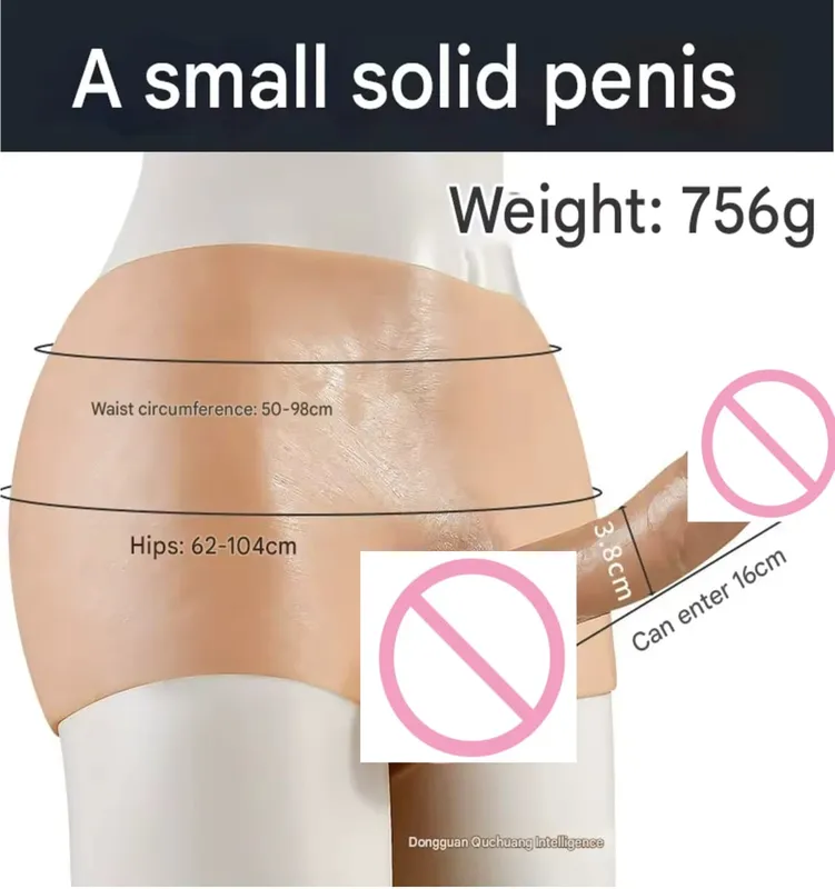 Realistisk ihålig känsla Silikonhud Dildo Byxor mjuk penisärm för par Strapon Sexleksaker kuk män gay18 Trosor Lesbisk — image 6