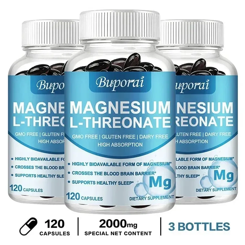 Magnesium L Threonate - Focus and Memory Enhancer Supports Nerve Function Muscle Strength Bone and Joint HealthSupplements — image 8