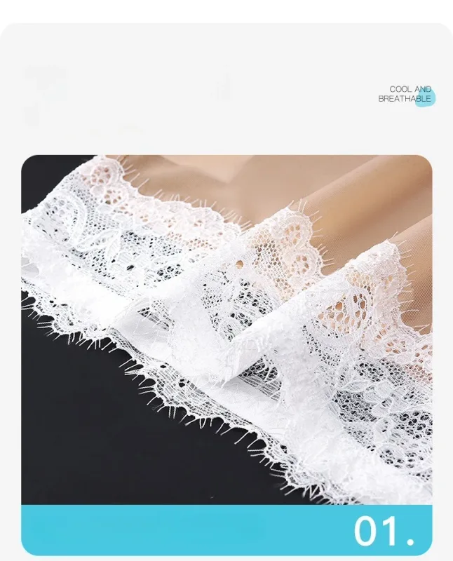 Herren-Dreieckshose mit Spitzenkante, Eisseide, spurlos, atmungsaktiv, dünn, Herrenunterwäsche, niedrige Taille, weich, nahtlos, Komfort, Herren-Slip — image 14
