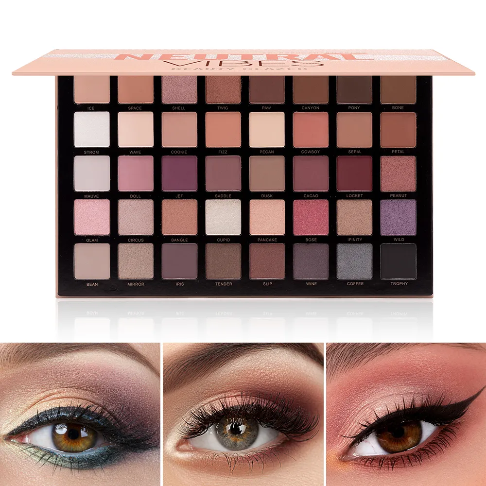 Matte 40 Colors Highlight Shimmer Eye Shadow Cosmetics Palette Glitter Eyeshadow palette