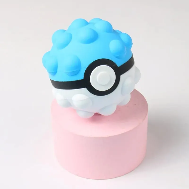 Pokemon Decompression Toys 6styles Cute Poke Ball Pinching Chronic Rebound Toys Small Unzip Ball Portable Play Children Gifts — image 4