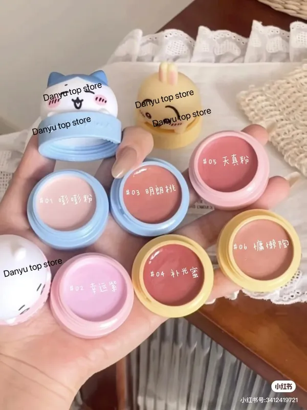 Pinkbear Single Blush Multi-purpose Cream Mirror Lip Gloss Matte Lip Cream Water Shimmer light Long Lasting Lips Makeup — image 1