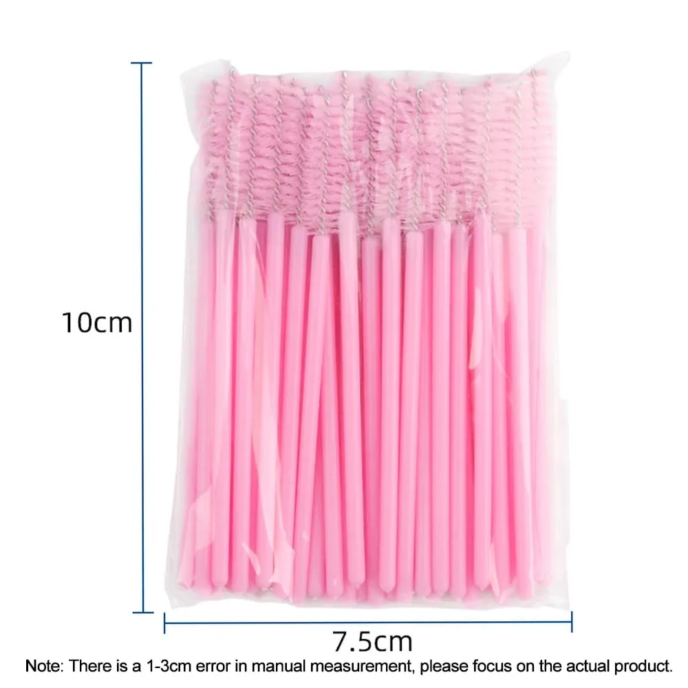 Wholesale Lash Brushes Eyelashes Extension Brush 100/300pcs For Woman And Man Mascara Wands Applicator Spoolers Makeup Tools — image 2