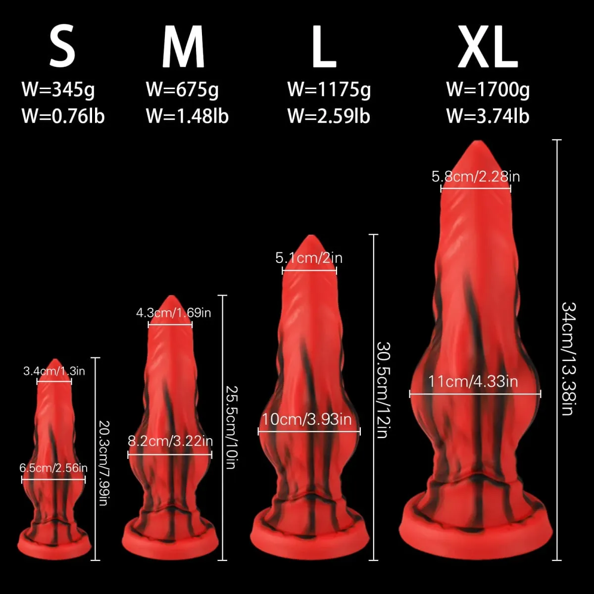 Énorme Silicone fantaisie Animal gode Plug Anal Prostate sexe pour hommes femmes gros noeud chien gode ventouse godemichet Anal coq Sex Toys18 — image 6