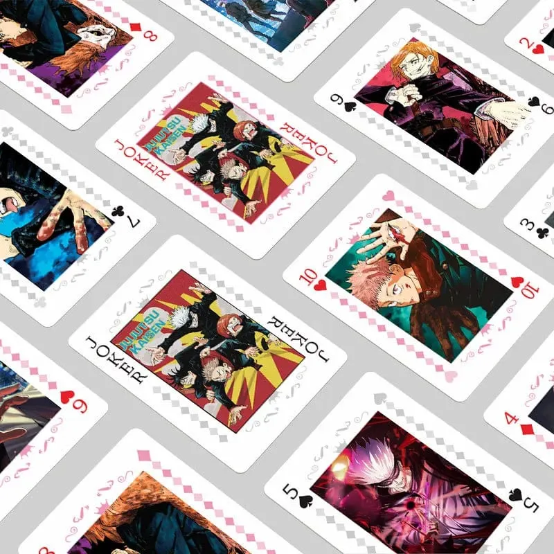 Anime Poker Toy Jujutsu Kaisen Board Game Cards Gojo Satoru Itadori Yuji Cosplay Hardcover Gift — image 6