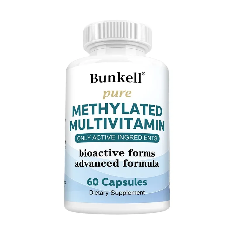 Nagy hatású metilált multivitamin-kiegészítő C D B12 vitaminnal az energia és a fókusz támogatására, valamint a szív egészségének megőrzésére