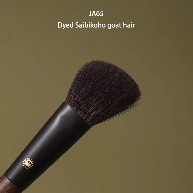 Professional Handmade Makeup Brushes 1PC Squirrel Fox Horse Goat Hair Angled Contour Brush Walnut Handle Make Up Brush — image 12