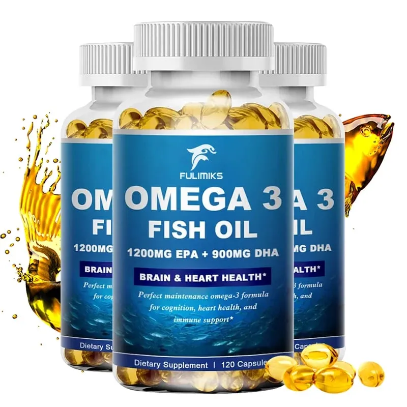 Fulimiks Wild Caught Omega 3 Fish Oil– 120/60 Soft Gels –3600mg High EPA 1300mg DHA 900mg Non-GMO Gluten Free Dietery Supplement — image 9
