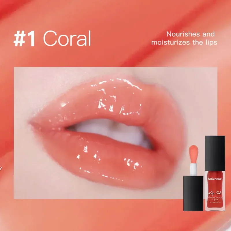 Lipgloss Mirror Lip Glaze Jelly Pout Lip Tint Long Lasting Moisturizing Shine Lipgloss Lip Makeup