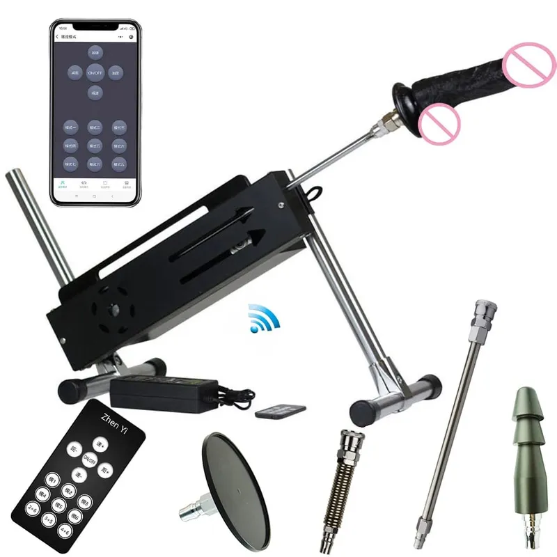 APP อัจฉริยะ Premium Sex Machine ระบบซิลิโคน Dildo Thrusting Love เครื่องรีโมทคอนโทรลนวดสำหรับผู้หญิง