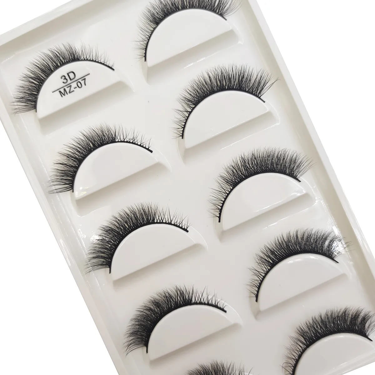 Wholesale 5 Pairs 3D Natural Mink False Eyelashes Makeup Extension Eyelash Fake Eye Lashes Faux Cils Make Up Beauty Cilios — image 6