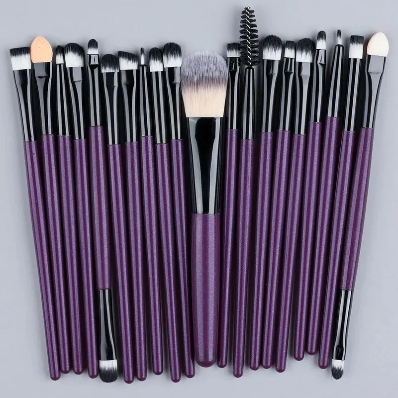 20PCS Makeup Brushes Set for Cosmetics Foundation Blush Powder Eyeshadow Kabuki Blending Brush With Powder Puff Beauty Tools — image 12