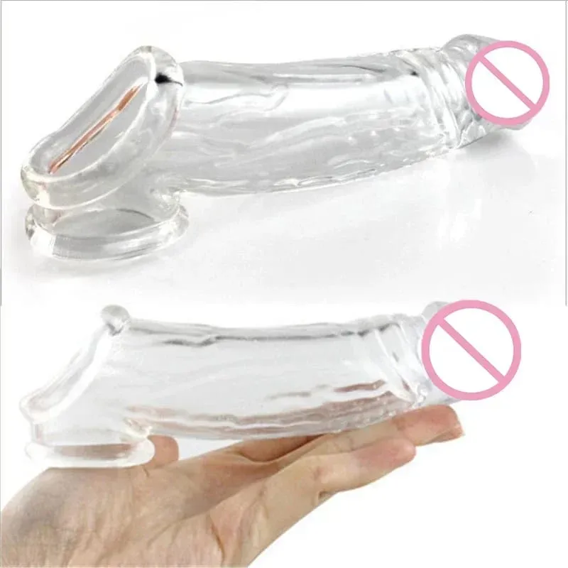 Penis Silicone Ring Extensions Stimulating Spikes Condom Penis Sleeve Enlargement For Men Cock Sex Ring Adult Sex Toys For Man — image 3