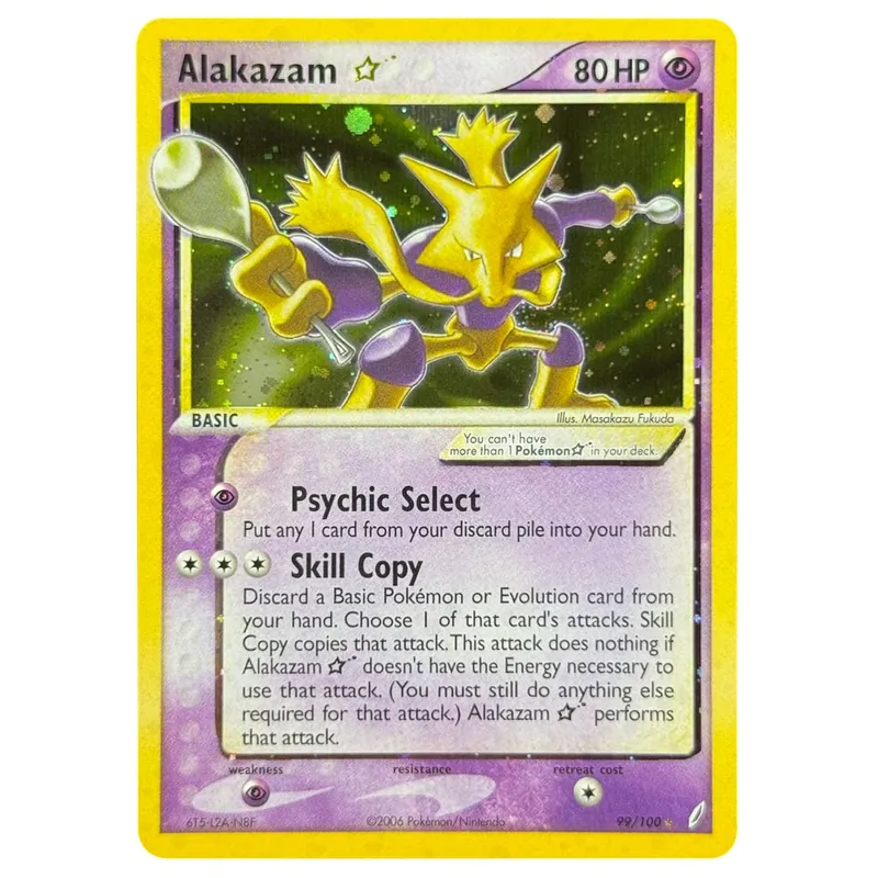 Proxy karty Holografický Emerald Cacturne Rayquaza Skryté legendy Kyogre Crystal Guardians Alakazam Star Flareon Metagross — image 11