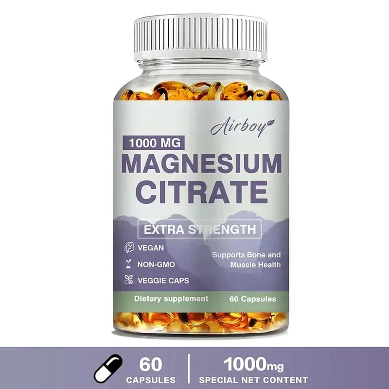 Magnesium Citrate - Supplement for Stress Relaxation Bone Sleep Heart Health Nerve Muscle & Metabolism — image 10