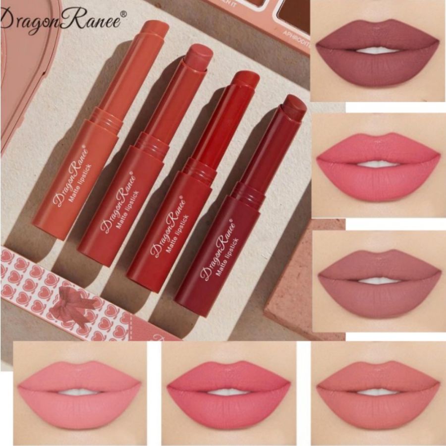 Lipstick Matte Matte Non-Fading Moisturizing European and American Makeup Lipstick Velvet Matte Lipstick Waterproof Not Easy to Fade Matte Lipstick Lipstick — image 3