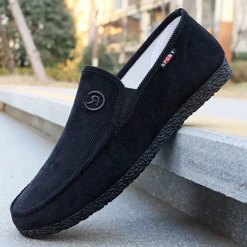 Men's canvas shoes spring and autumn season cloth shoes soft soled low cut casual shoes work shoes sneakers men 39-45