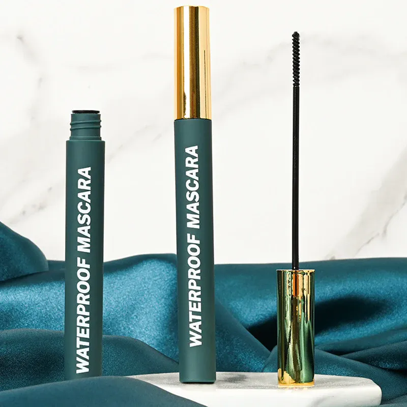 4D Black Mascara Dick Curling Langlebige wasserdichte wischfeste Seidenfaser-Mascara verlängert die Wimpernverlängerung Augen-Make-up — image 5