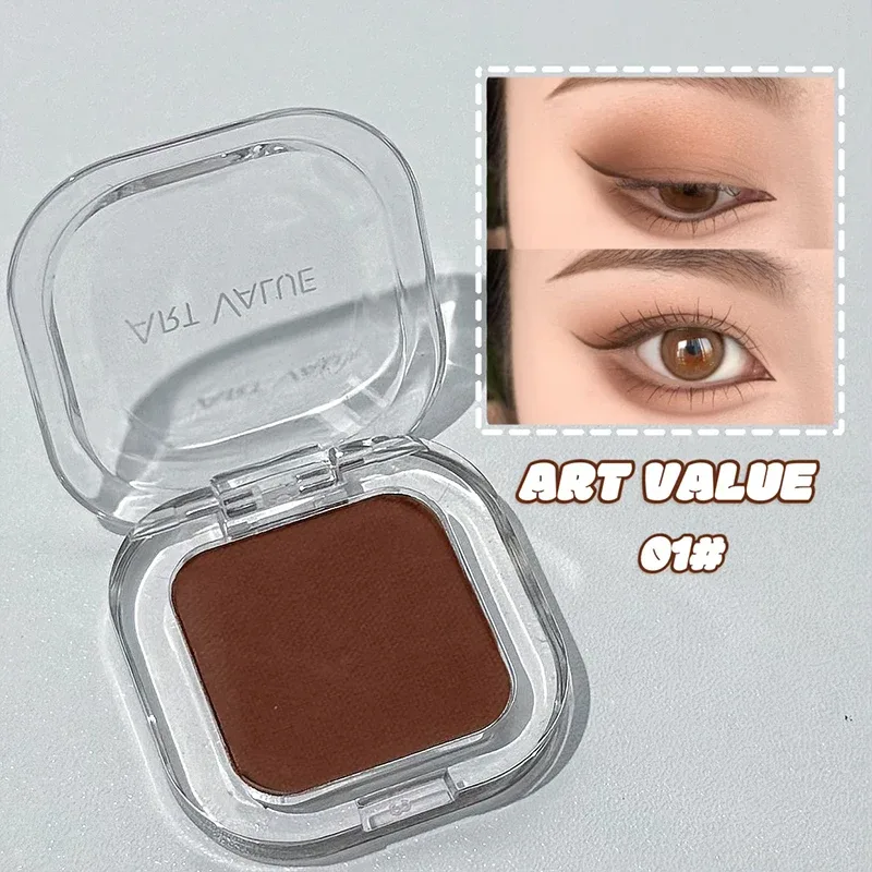 ART VALUE Single Color Eye shadow Palette Shimmer Matte Delicate Lasting Makeup High Gloss Brightening Silkworm Charming Shadow — image 8