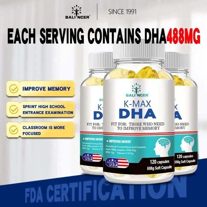 DHA Brain Supplement - DHA & EPA - Enhances Memory Concentration and Cognition Promotes Brain and Eye Health — image 2