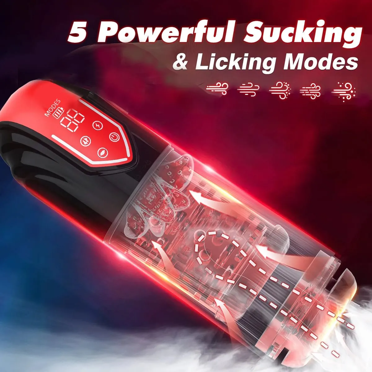 Neue LCD Automatische Saugen Lecken Masturbator Tasse 9 Thrusting Rotierenden Tasche Pussy Pumpen & Vergrößerer Stroker Blowjob Penis Pumpe — image 3