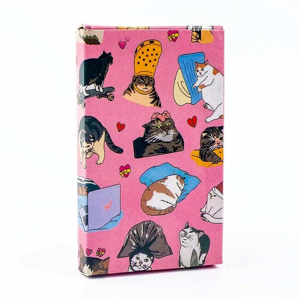 Original Cat Meme Tarot Deck 22 Major Arcana Funny Witchy Cat Kawaii Uwu Design Pink Cute Tarot for Entertainment — image 5