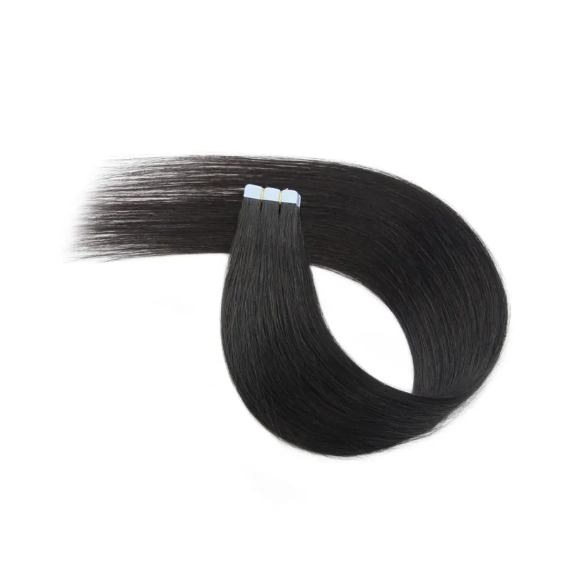 Macchina Remy Mini nastro invisibile per capelli umani veri nelle estensioni Trama della pelle per capelli laterali da donna 10 pezzi Uso quotidiano Indossare — image 7