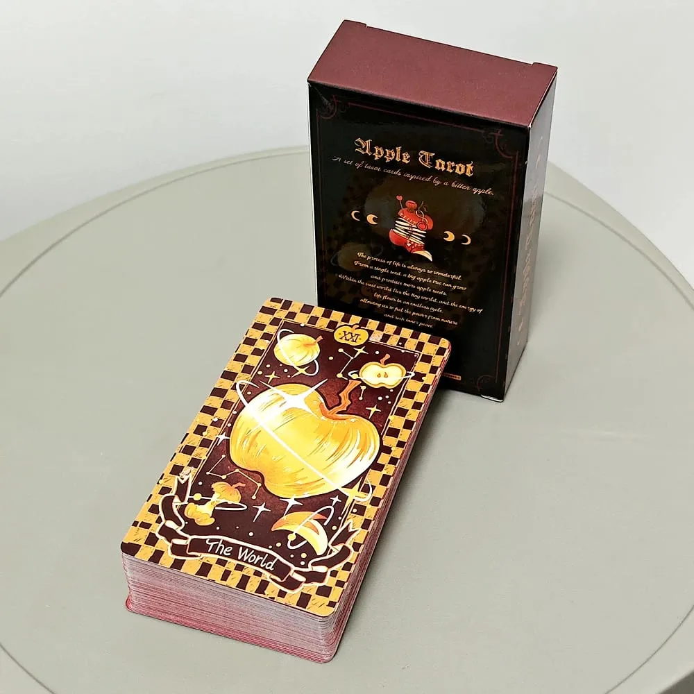 79 Pcs Tarot Cards Apple Tarot Deck 10.3*6cm Out of Curiosity about The Apples In The Garden of Eden — image 4