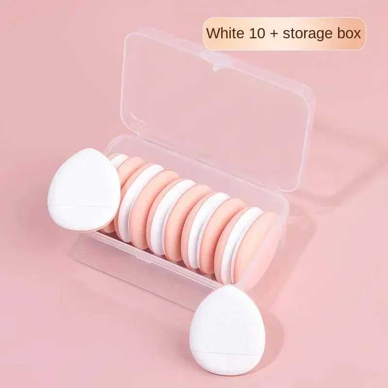 10Pcs Mini Finger Puff Foundation Small Air Cushion Powder Sponge Face Concealer BB Cream Cosmetic Applicator Makeup Tools — image 11