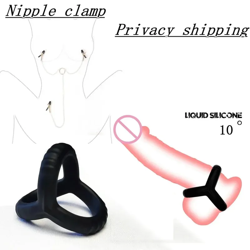 Black Silicone Cock Ring Delay Ejaculation Semen Lock Ring Reusable Cockring Men Penis Ring Sex Toys for Couples Sex shop
