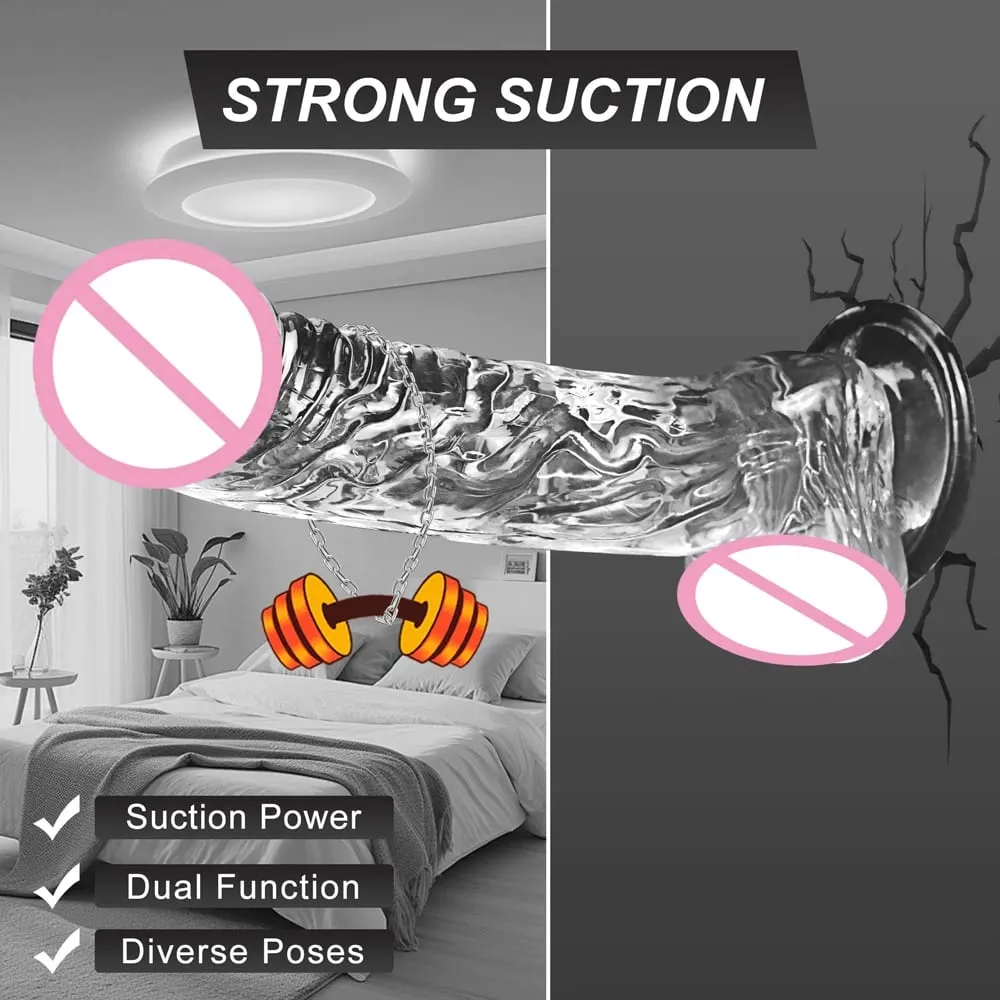 Multi Size Transport Dildo for Women Realistic Silicone Fake Dick Female Masturbator with Suction Cup Dildo Sex Toy for Women — image 3