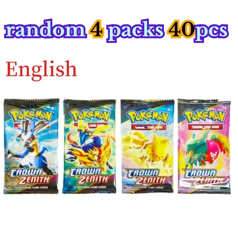 Menyenangkan 40 Buah Paket Kartu Pokemon 4 Set Sun Moon Violet 151 Kartu Perdagangan Inggris Mainan Koleksi Hadiah Halloween Fantasi Sci Fi — image 23