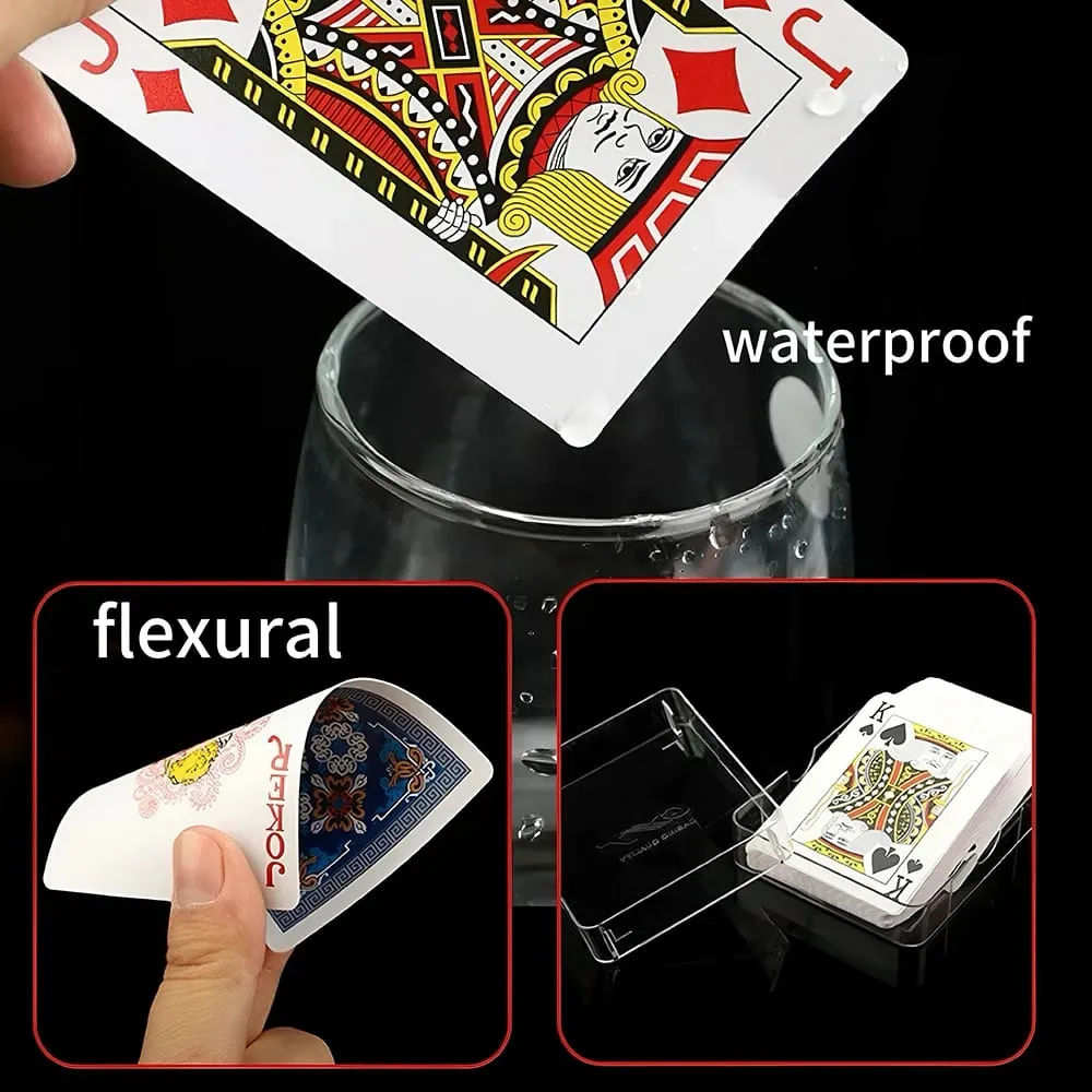 Premium Frosted Playing Cards PVC Plastic Waterproof Durable Poker Cards Large Character Deck of Cards for Parties — image 3