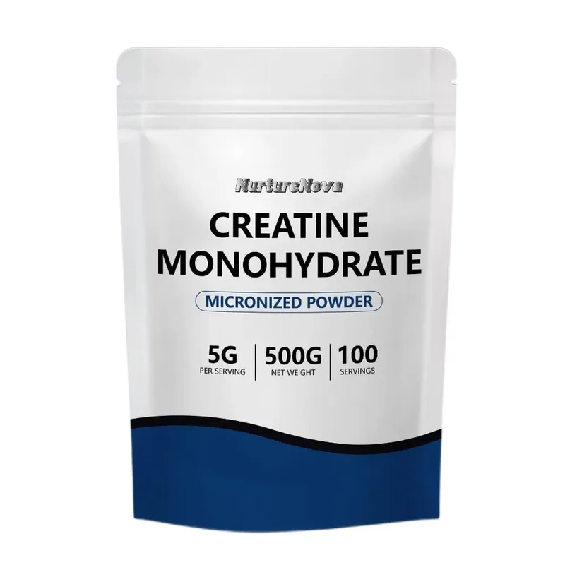 Micronized Creatine Monohydrate Powder 500g 100 Servings 5g Scoop Sports Nutrition Supplement for Men & Women