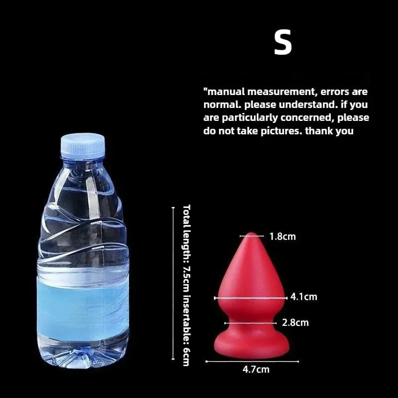 Huge Anal Plug Liquid Silicone Soft Conical Butt Plug Big Anal Dildos for Women Men G-spot /prostate Massage 18+ Sex Toys — image 16