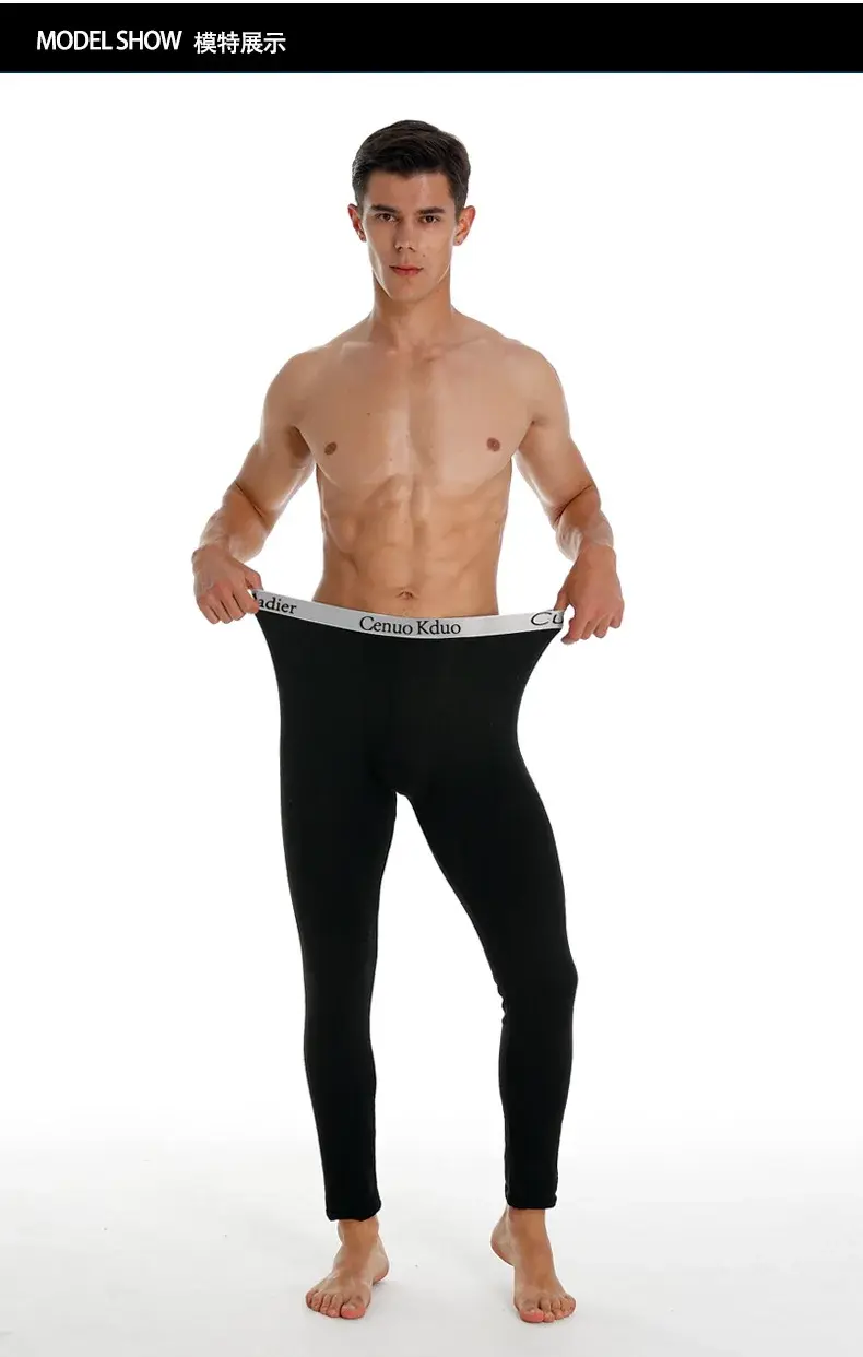 2022 new Men Thermal Underwear Men's Legging Tight Winter Warm Long Underpant Thermo Underwear Mens Spring Autumn — image 4
