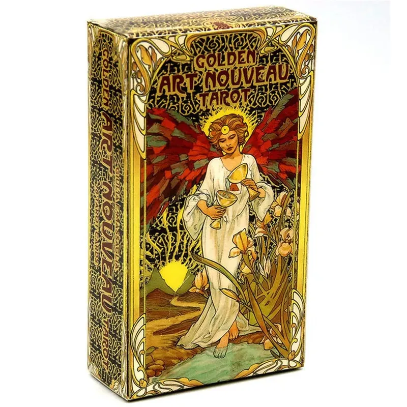 Cartes de Tarot de Style 400, Oracle doré, Art Nouveau, la sorcière verte, universelle, celtique, Thelema, Steampunk, jeux de société — image 13