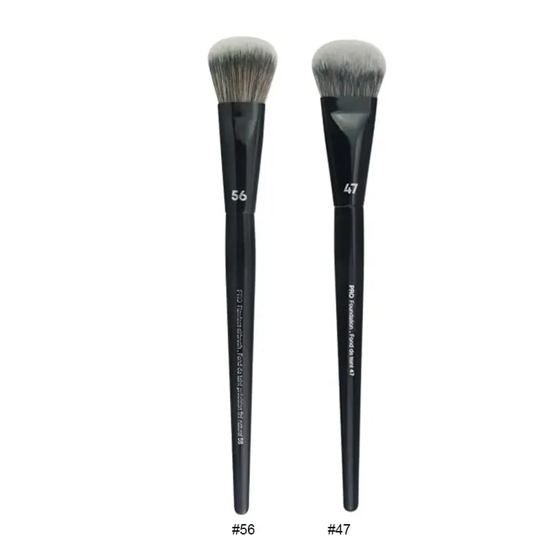 2pcs/set Pro Black Makeup Brushes Synthetic hair Powder Eye Shadow Smudge Highlight Foundation Airbrush Diffuser Make Up Brush — image 3