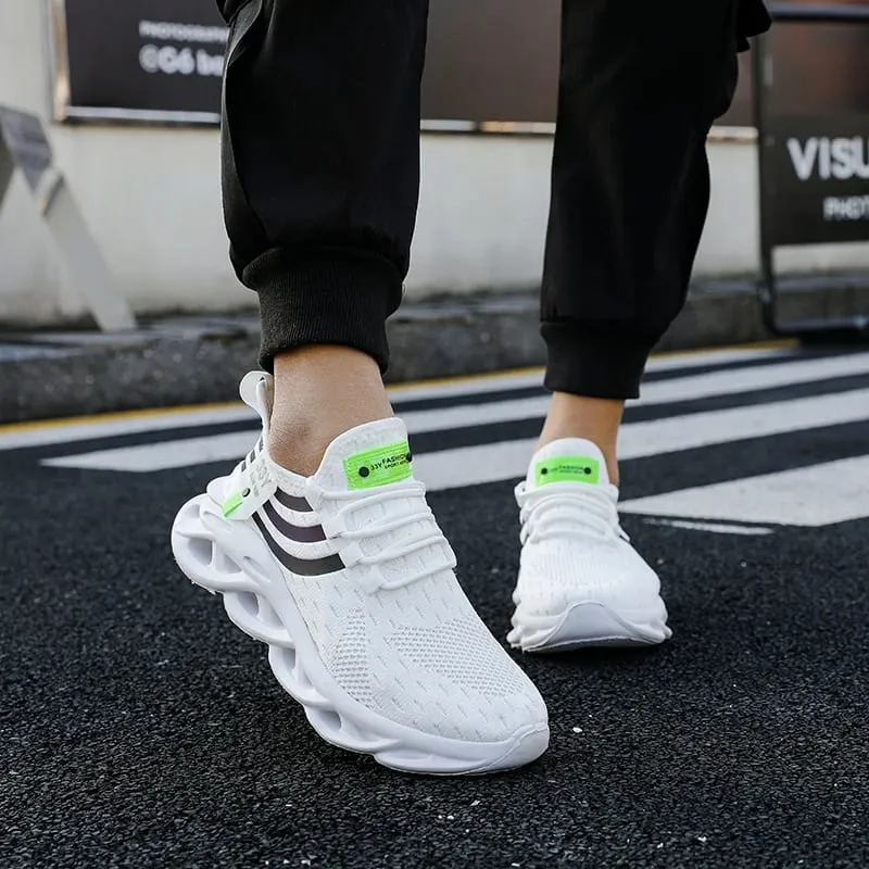 Casual Men Mesh Comfort Breathable Sneakers Jogging Soft Sole Anti Slip Versatile Tennis Vulcanized Shoes Tenis Masculino 2024 — image 5