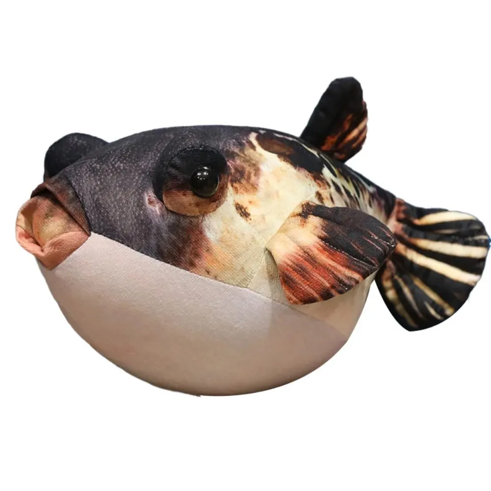Gosedjur Simulering Puffer Fish Ryggkudde Soffa Dekorativ Puffer Fish Hänge 20cm Sova