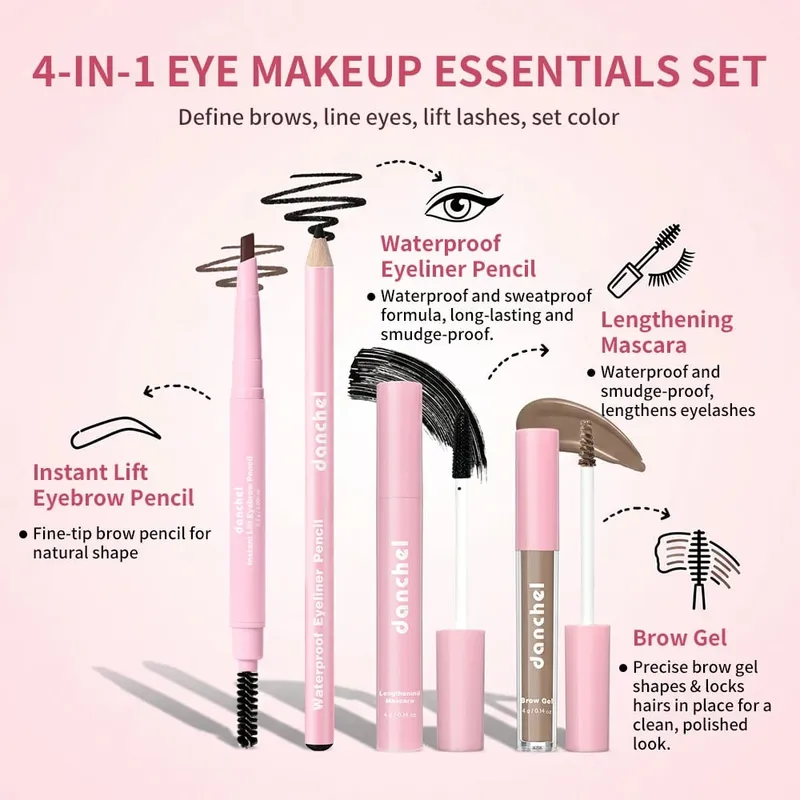 All In One Makeup Set Gathering All Cosmetic Including Base Makeup Concealer Contour Powder Blusher Eyebrow Eye Lip Makeup