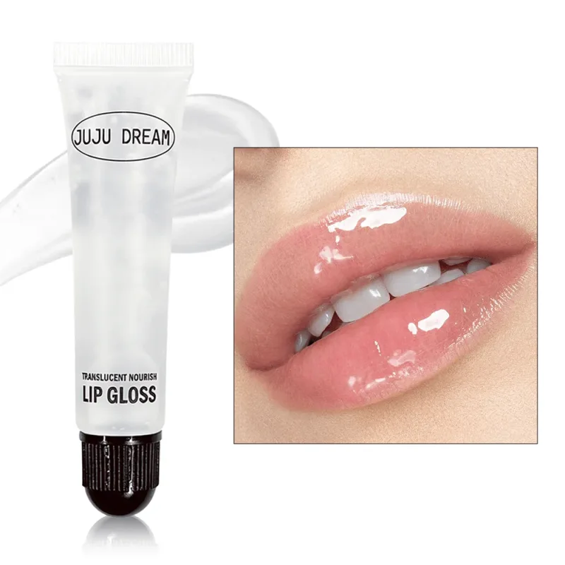Clear Nourishing Lip Gloss Hydrating Lip Balm for Dry Lips Long Lasting Glass Shine Finish Glossy Lip Makeup Wear Alone — image 7