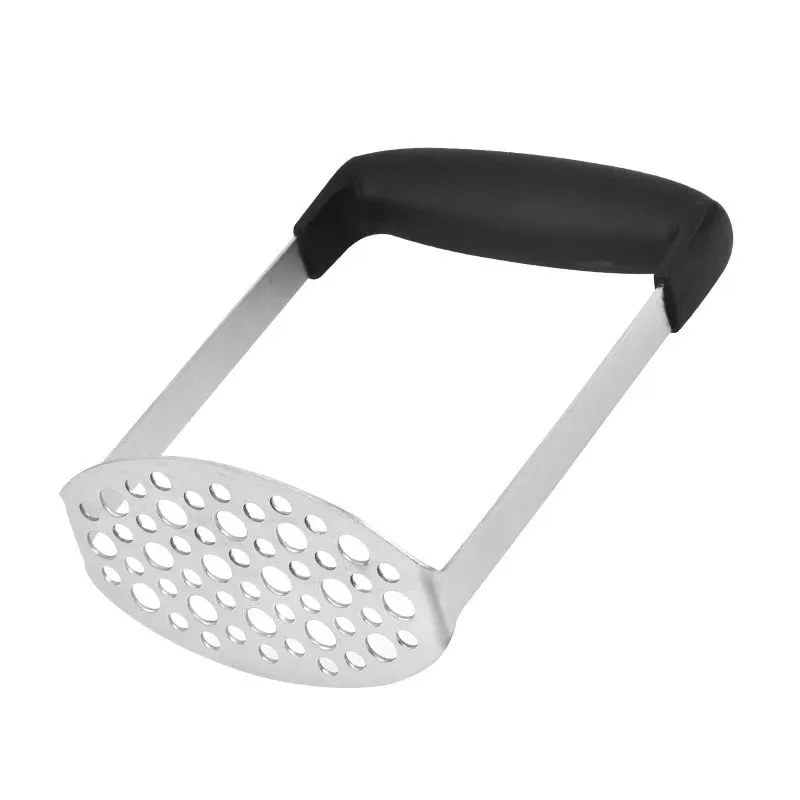 Stainless Steel Potato Masher Creative Potatoes Masher with Non Slip Handle Potatoes Crusher Garlic Fruit Presser Kitchen Gadget