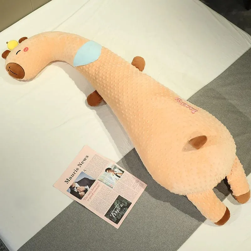 Langes Tierkörperkissen, weiches Punkt-Plüsch-Schlafkissen, niedliches Cartoon-Puppe-Seitenschläfer-Beinkissen, Bettkissen, Heimdekoration, Geschenk